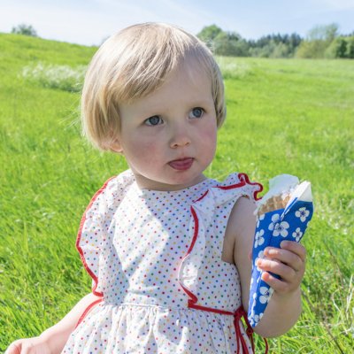 Belle Amie, paper napkin, blue