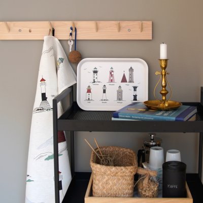 Svenska fyrar, tray, multi, 27x20cm