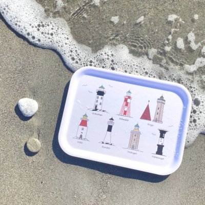Svenska fyrar, tray, multi, 27x20cm